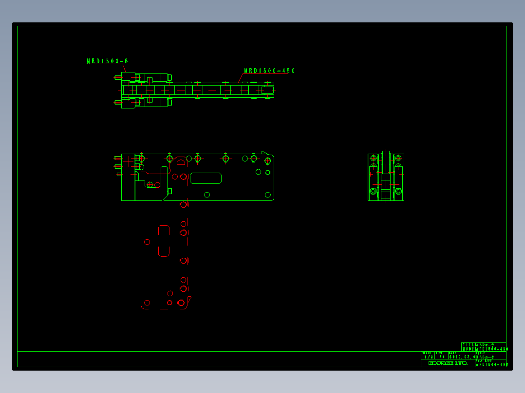 KOSMEKMRD1500-450多系列多零件图纸模型