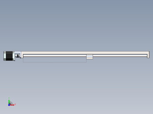伺服 联轴器 丝杆（直径20mm 行程1600mm）前视缩略图