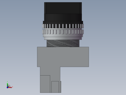 旋钮开关YW1S-2E10(自锁二档开关)前视缩略图