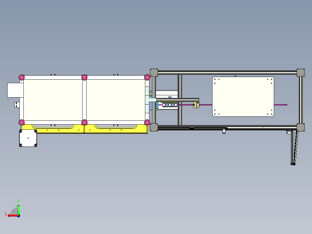翅片成型机，铝箔成型机，伺服切刀，闭环张紧控制，开卷机构后视图