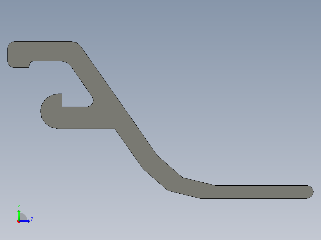 型材-BR PVC PROTECTIVE PANE PROFILE PART B 3842519567.STEP左视图
