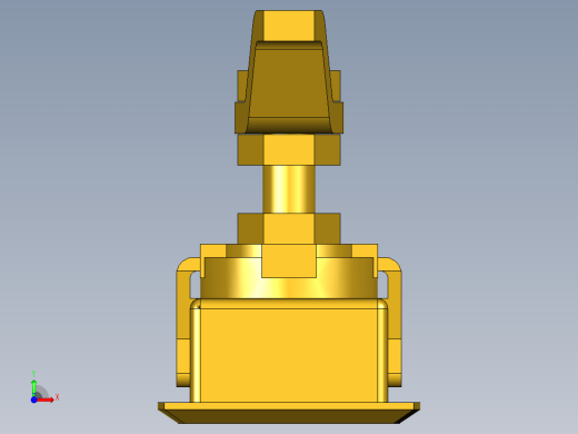 防水迫緊式門扣(C)5573-3D多系列多零件图纸模型前视缩略图