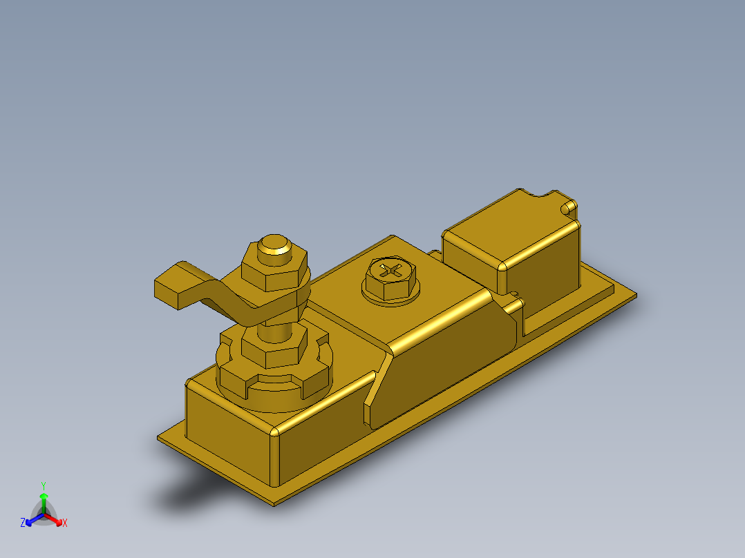 防水迫緊式門扣(C)5573-3D多系列多零件图纸模型正等轴测图