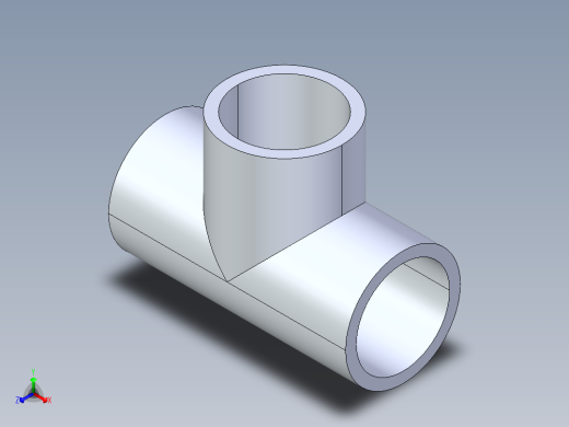 CPVC管件01-Sch80_Tee_SxSxS_9801-015_1.5in正等轴测缩略图
