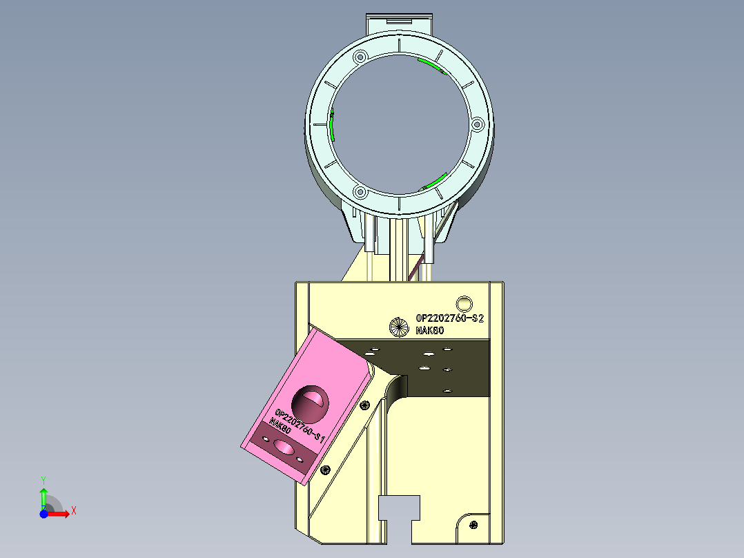 4545-非标CI -滑块上跑滑块前视图