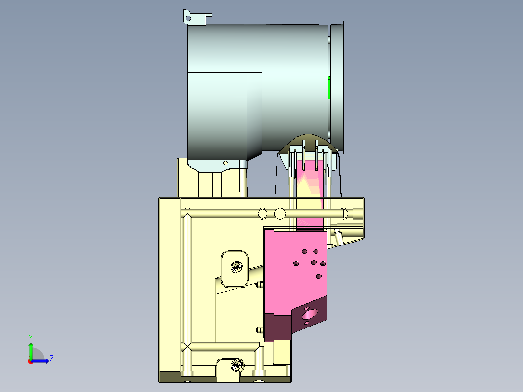 4545-非标CI -滑块上跑滑块左视图