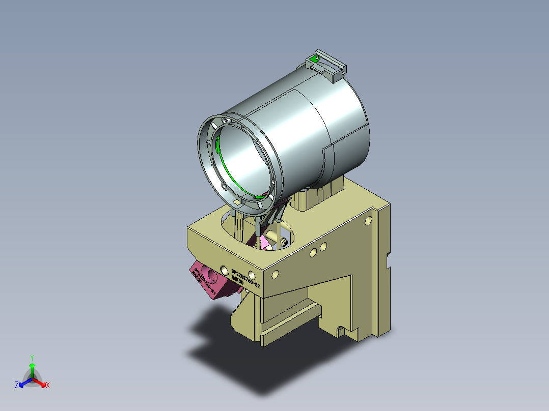 4545-非标CI -滑块上跑滑块正等轴测图
