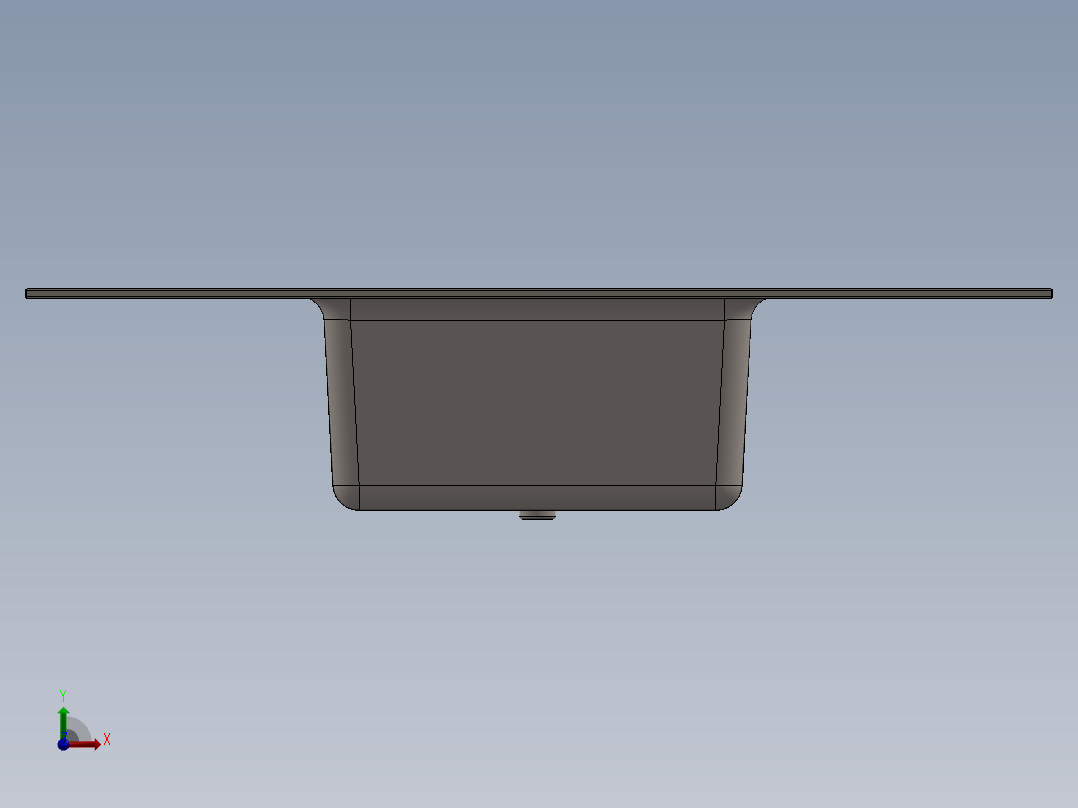 水槽、不锈钢水槽(67)前视图