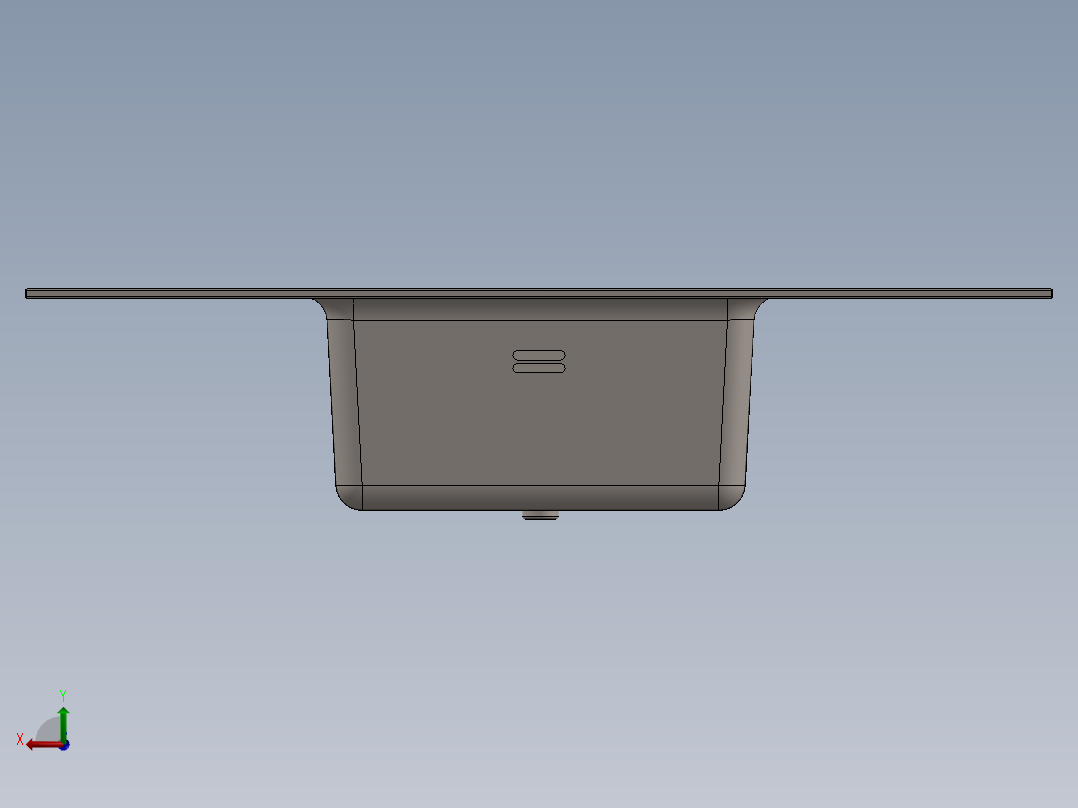 水槽、不锈钢水槽(67)后视图