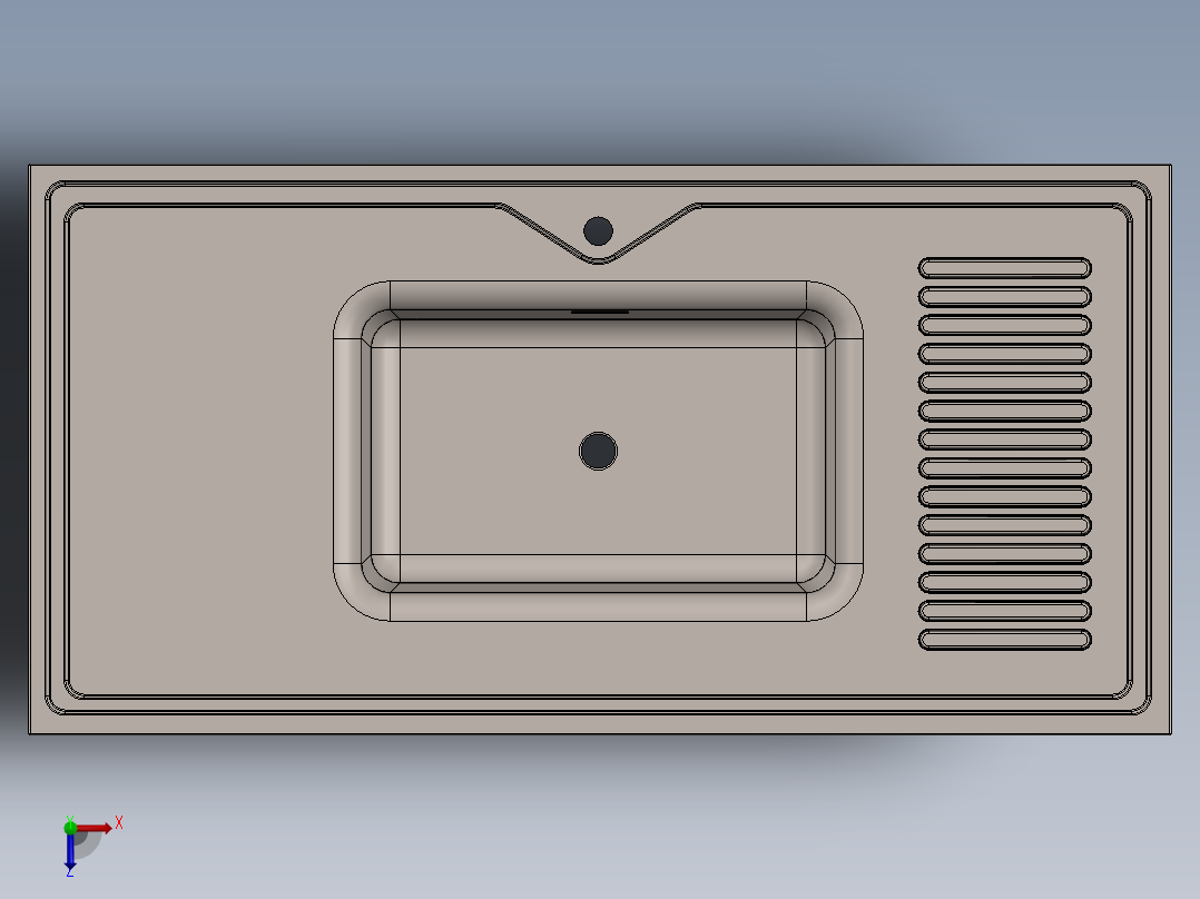水槽、不锈钢水槽(67)俯视图