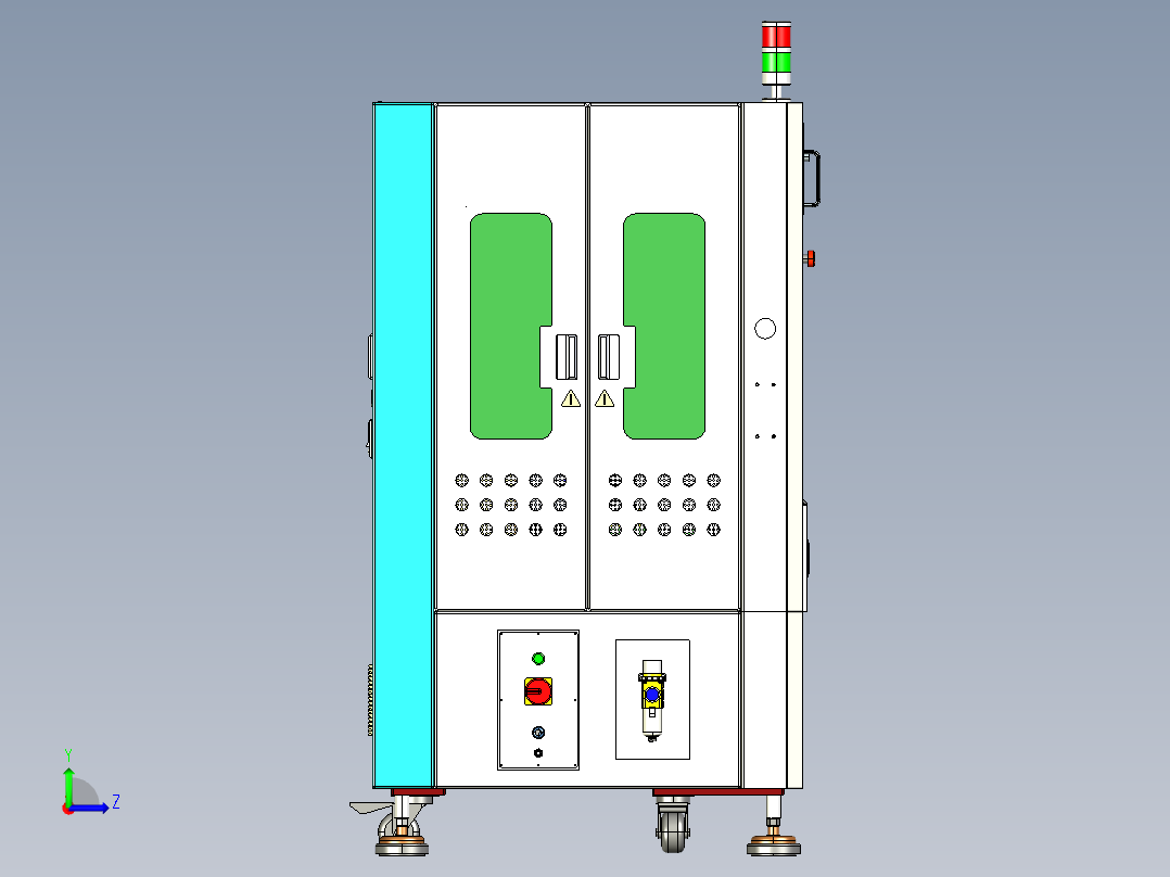 缺陷检测机step左视图