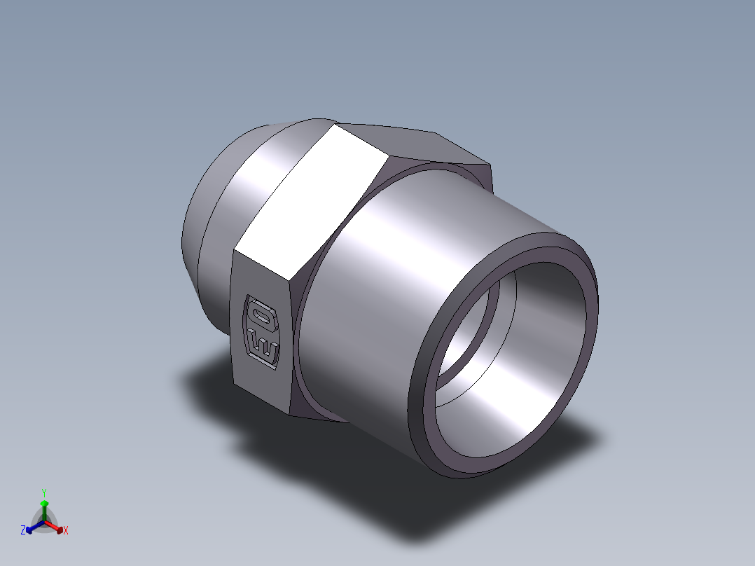 焊接直接头、1CW-18-12正等轴测图