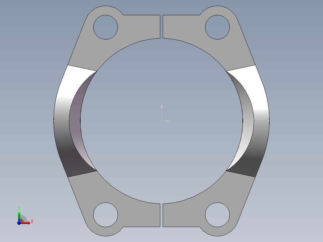 法兰接头、FL-64前视图