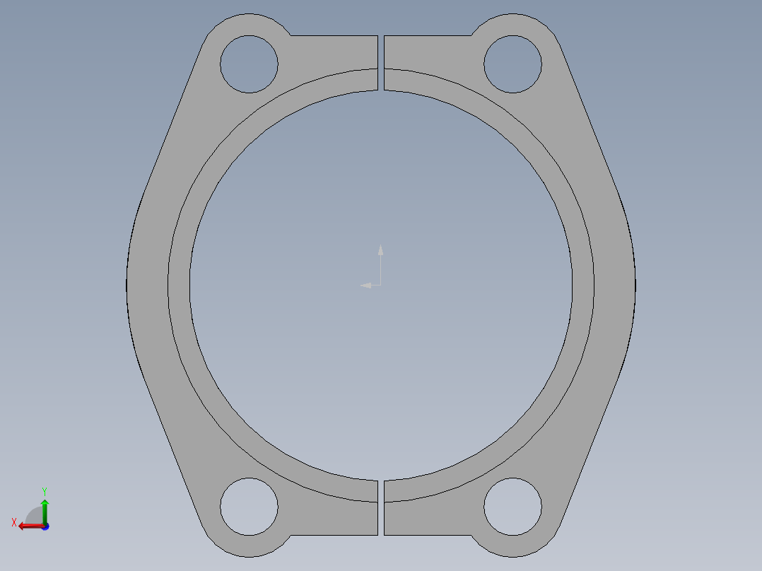 法兰接头、FL-64后视图