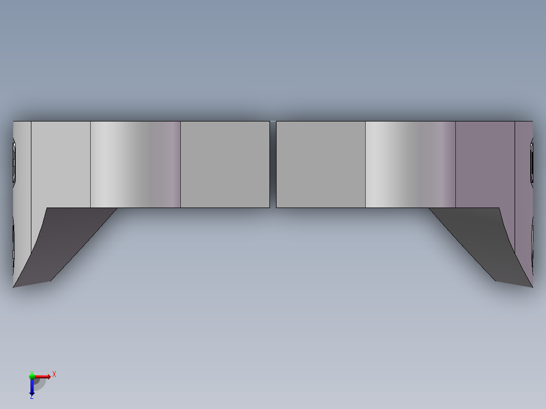 法兰接头、FL-64俯视图