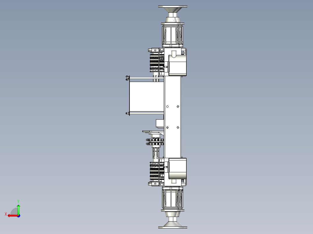 水陆两栖车底盘后视图
