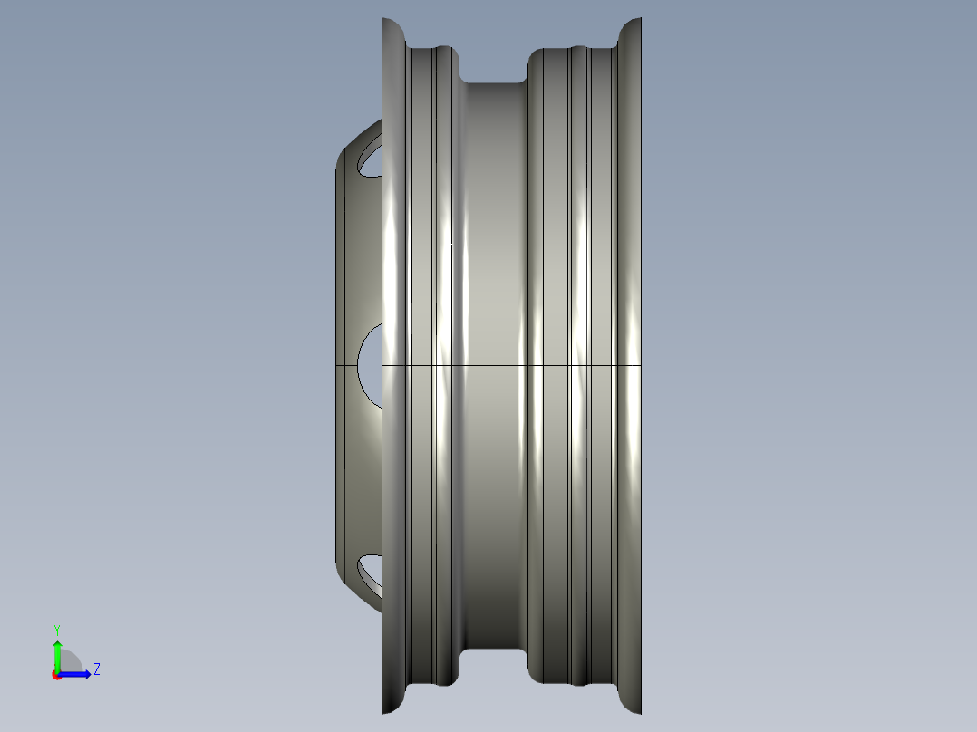 轮毂、轮胎(61)左视图