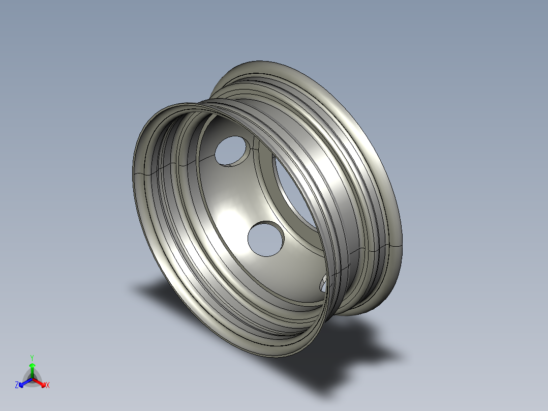 轮毂、轮胎(61)正等轴测图
