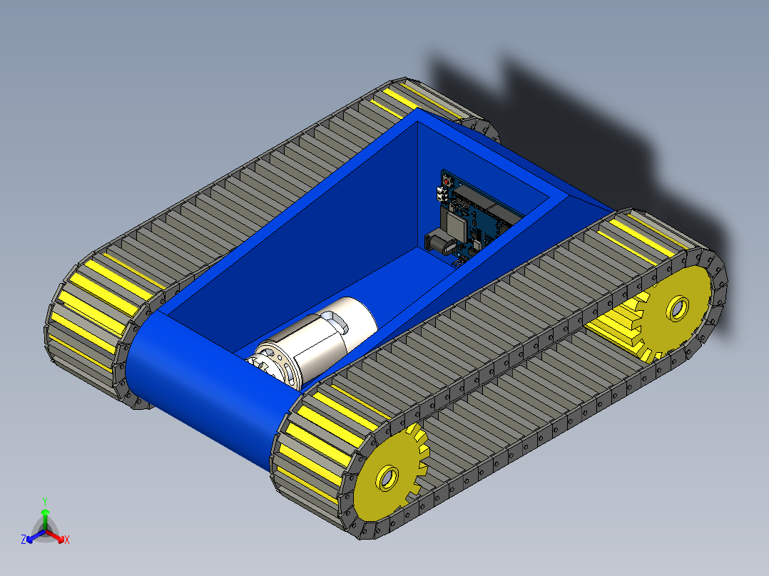 B3003712-遥控车履带车正等轴测图