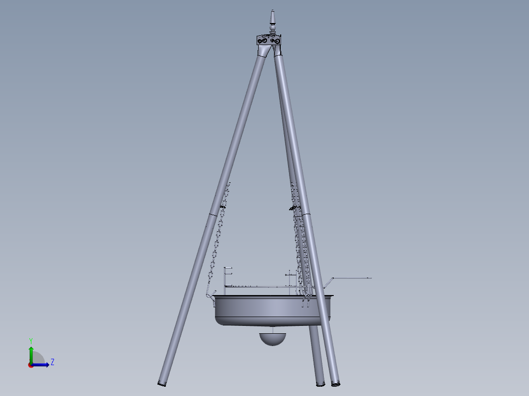 三脚架(11)左视图