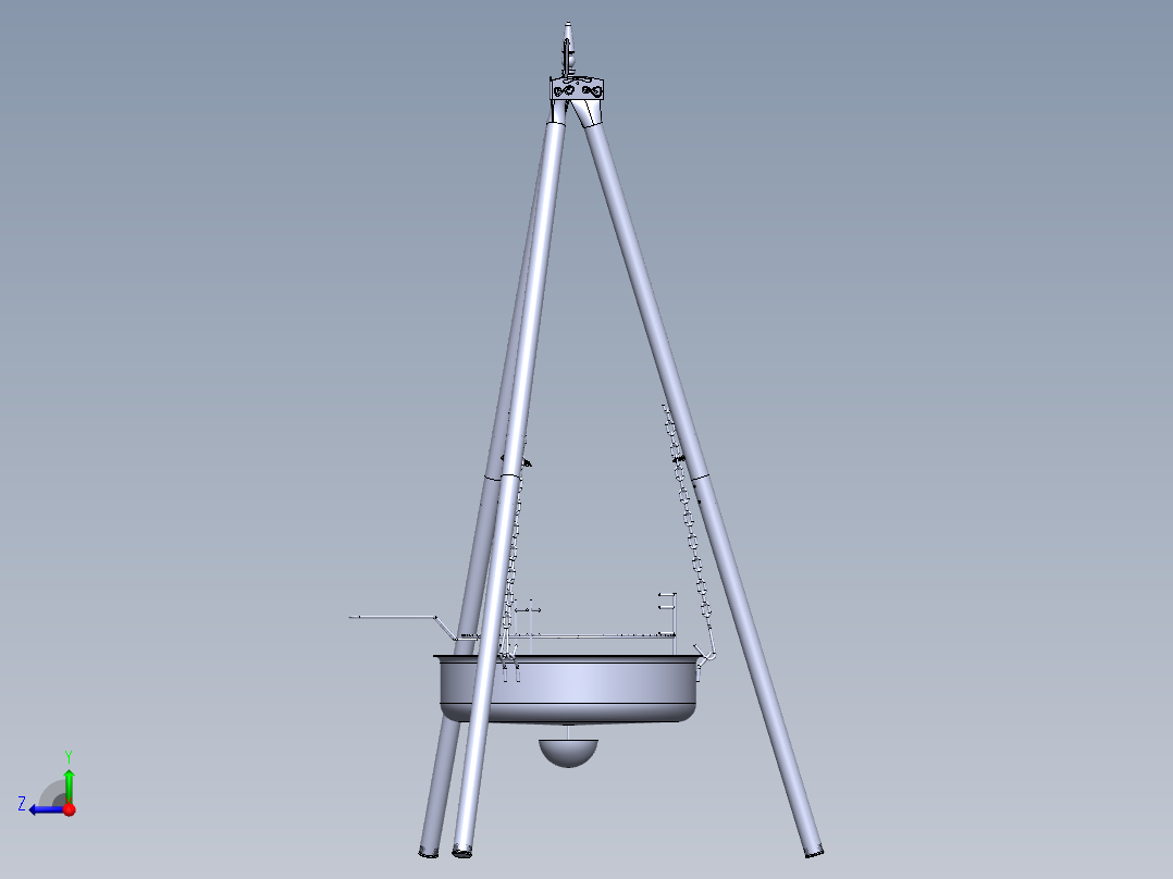 三脚架(11)右视图