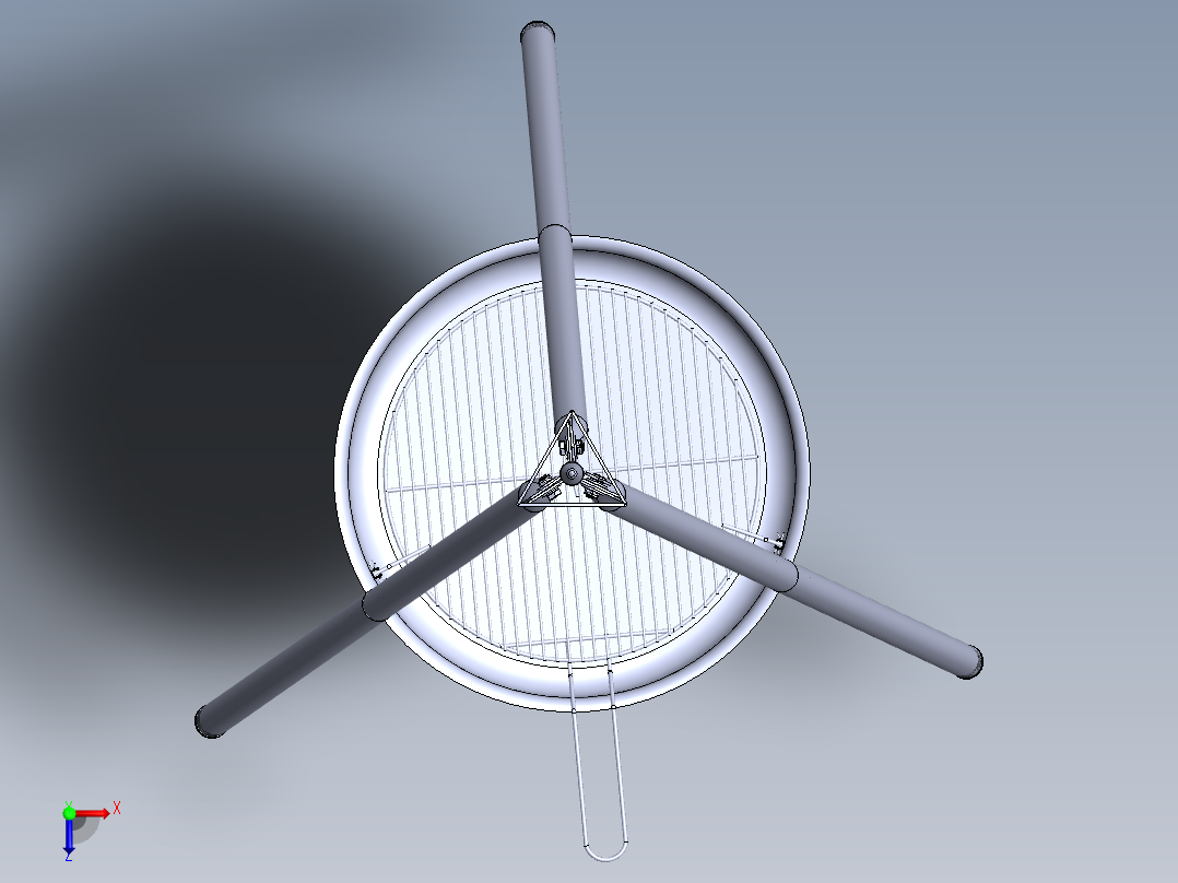 三脚架(11)俯视图