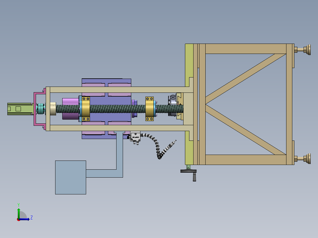 电火花机床  sw18左视图