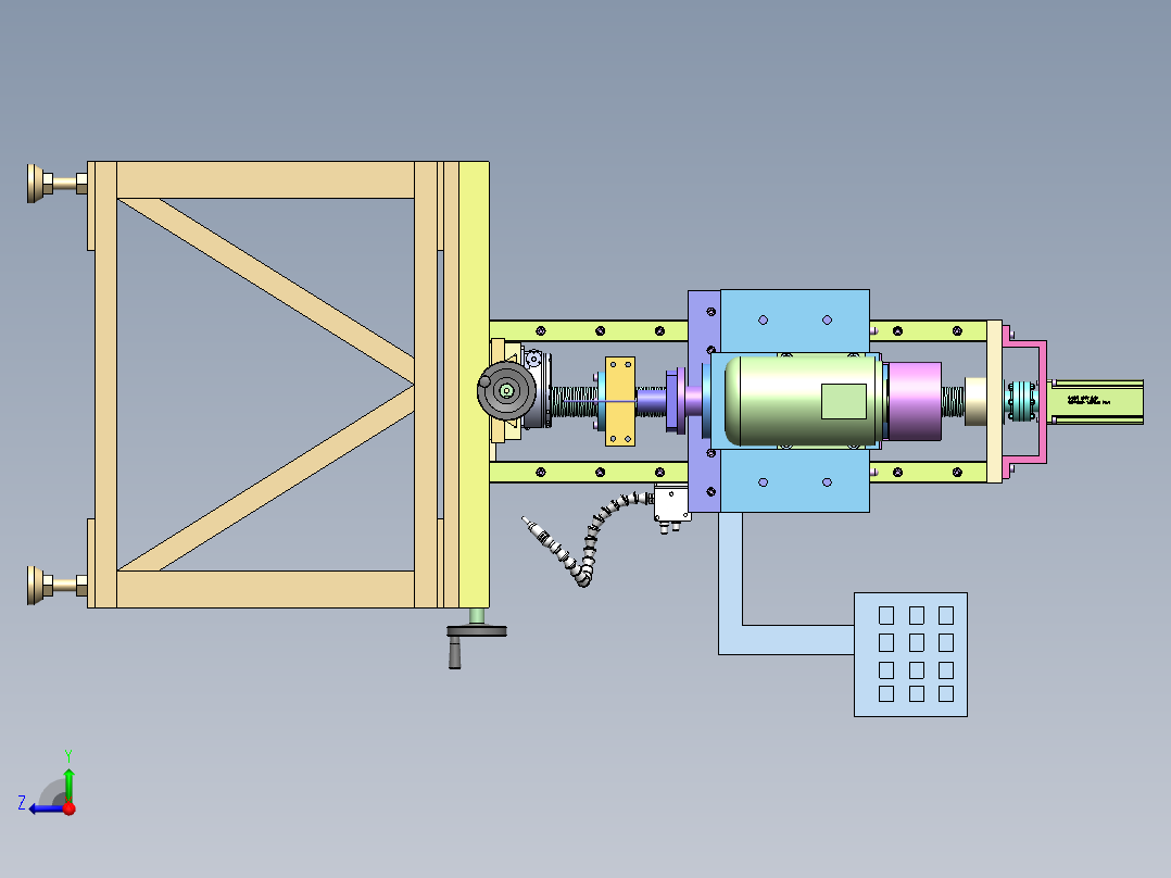 电火花机床  sw18右视图