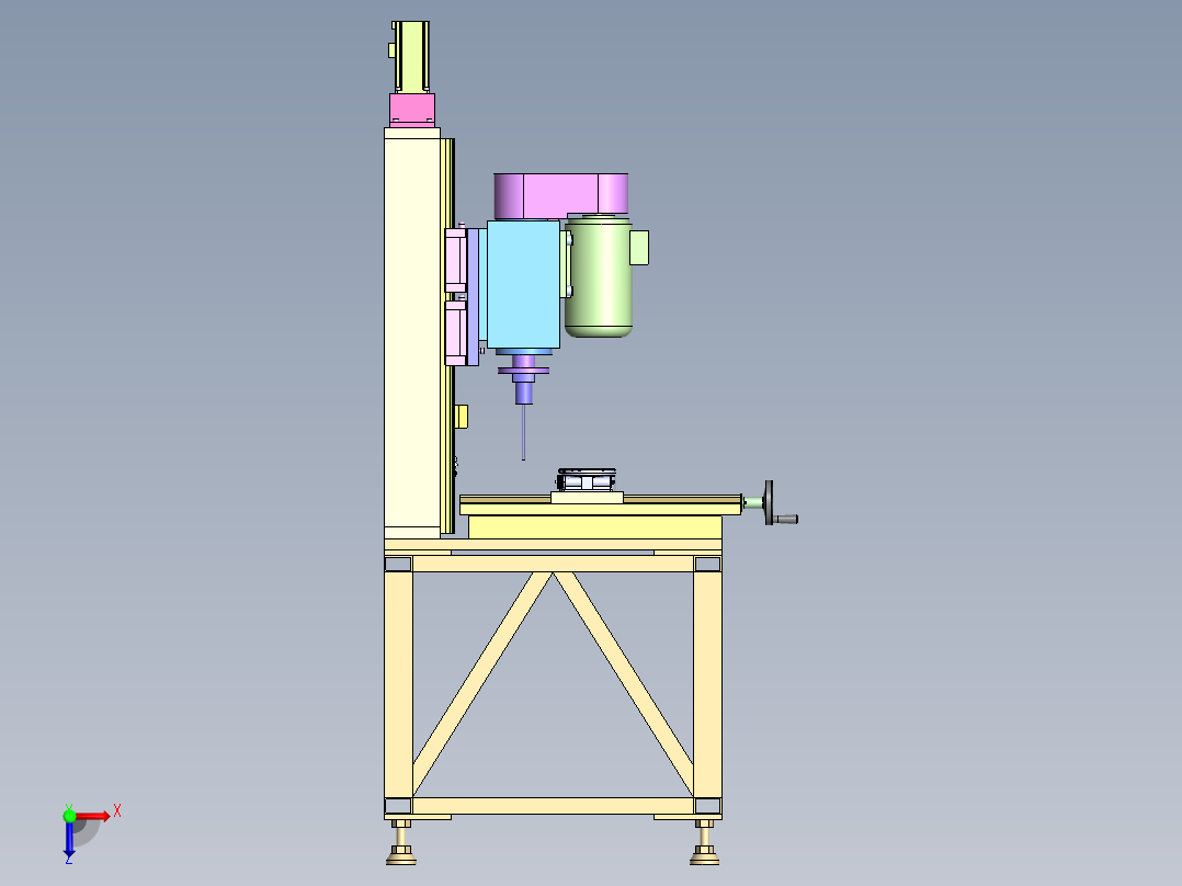 电火花机床  sw18俯视图