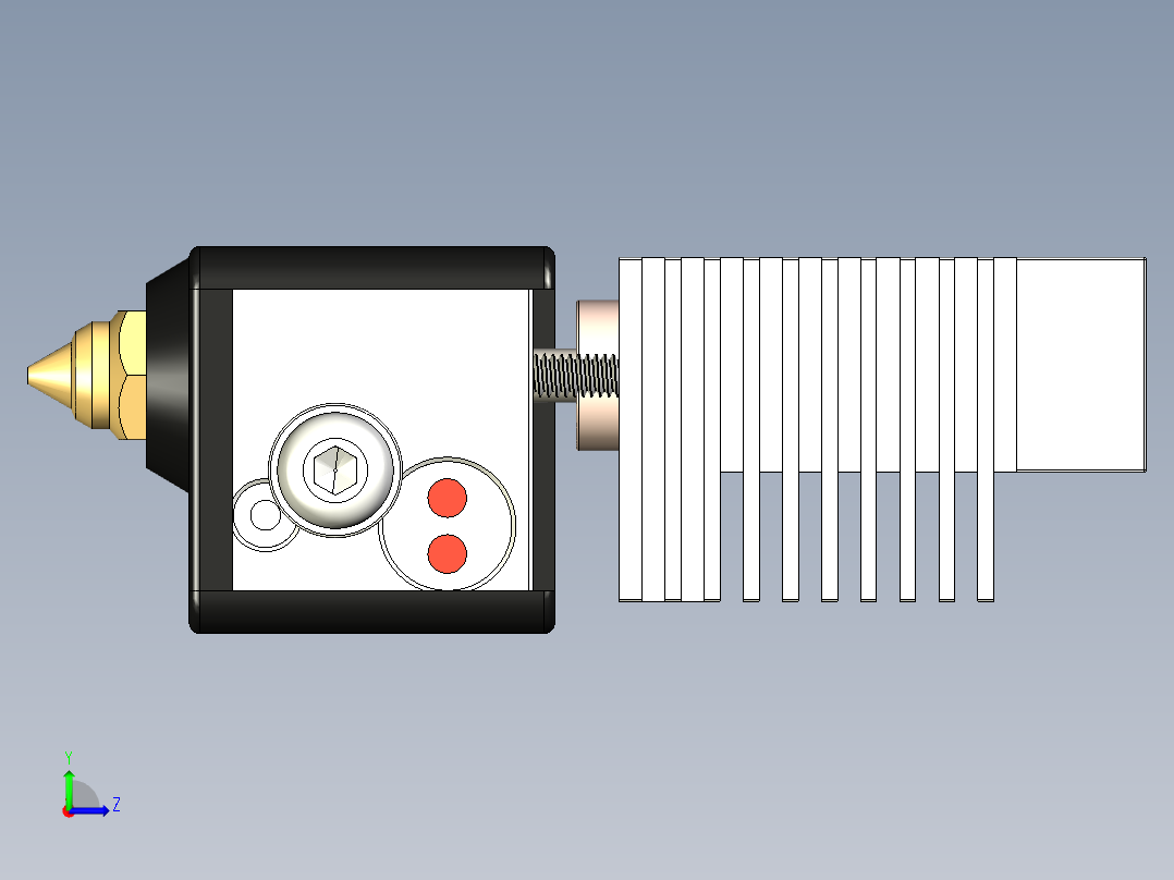 Elegoo Neptune 4 Pro 热端左视图