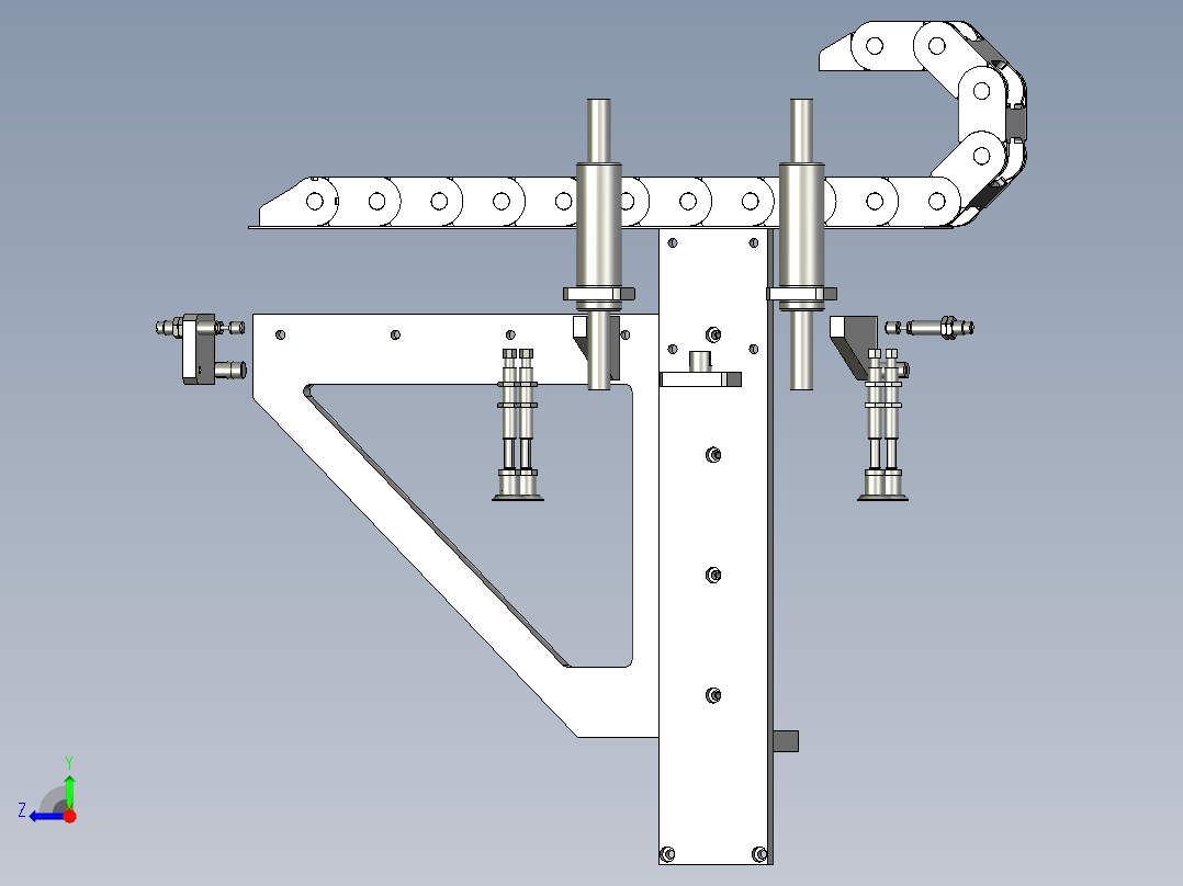 电池上下料机械手右视图