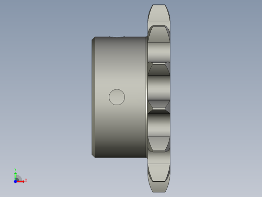 PDJ1008-A-09从动链轮08B-13Z-内孔25前视缩略图