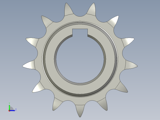 PDJ1008-A-09从动链轮08B-13Z-内孔25左视缩略图