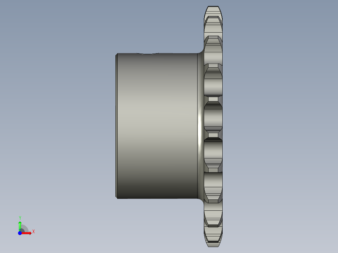LC18MN-03-04取料台主动链轮10A-21T前视图