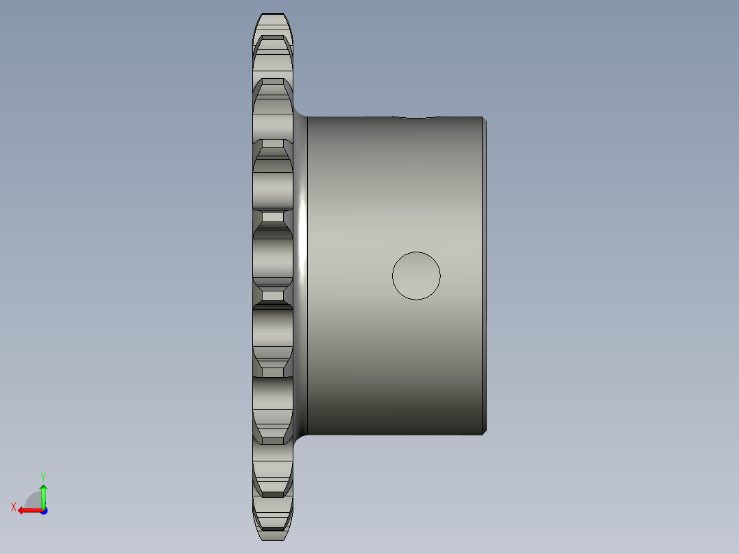 LC18MN-03-04取料台主动链轮10A-21T后视图