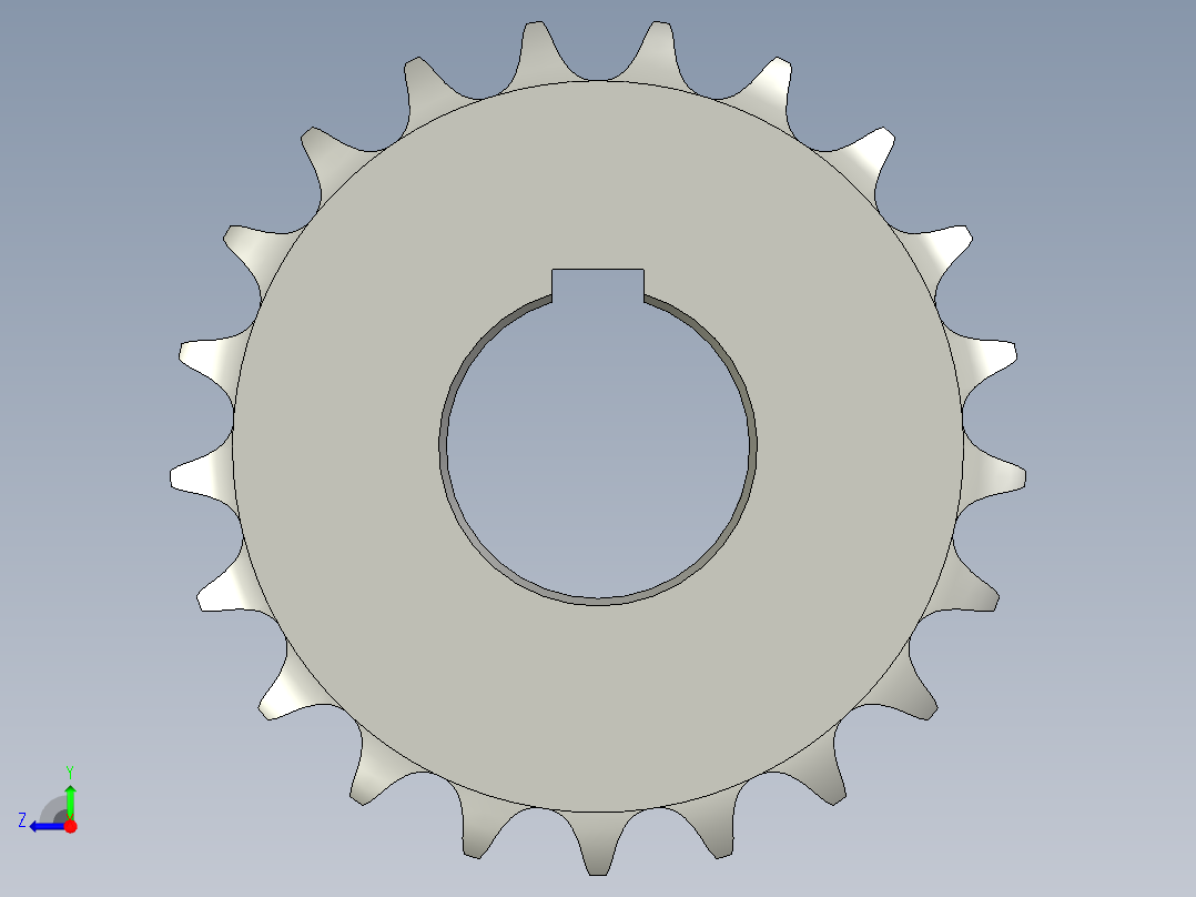 LC18MN-03-04取料台主动链轮10A-21T右视图