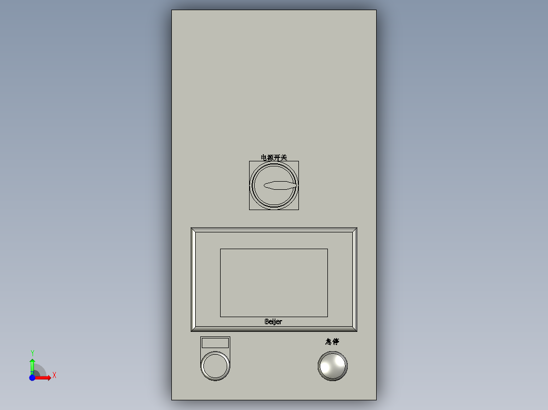 40电箱-beckhoffPLC+HMI-1-1-1前视图