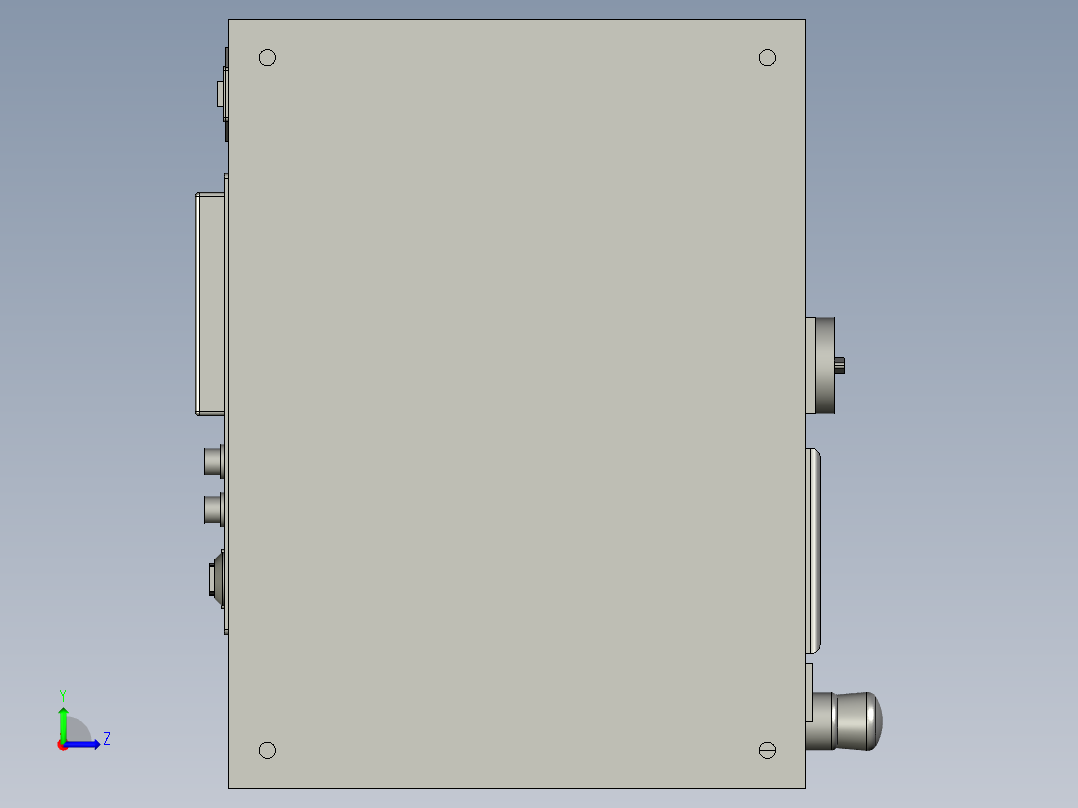 40电箱-beckhoffPLC+HMI-1-1-1左视图