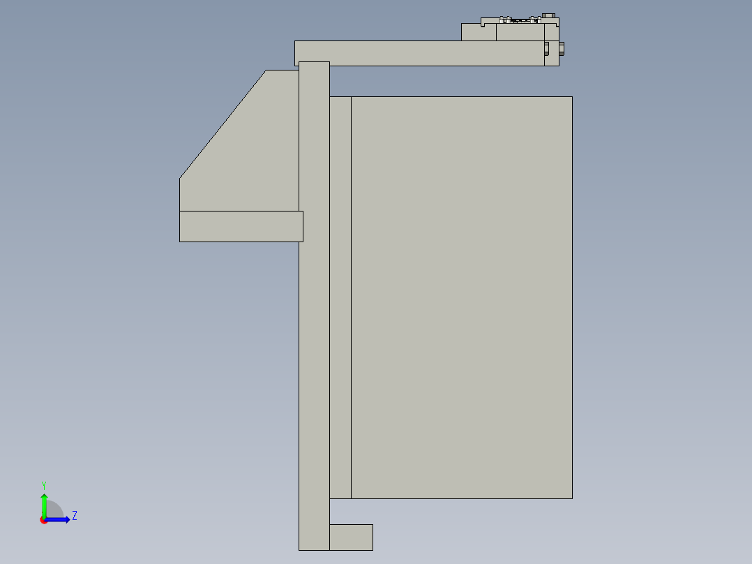 71020001激光检测座左视图