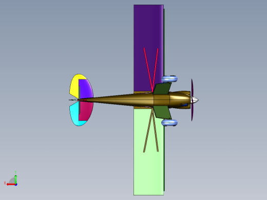 拆卸方便的航模遥控飞机后视缩略图