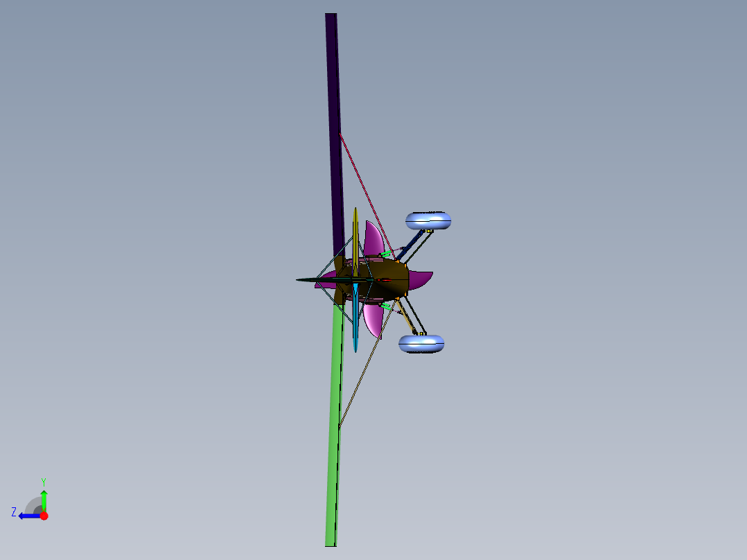 拆卸方便的航模遥控飞机右视图