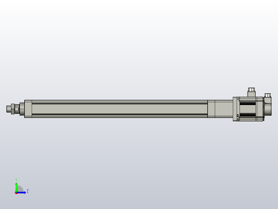 伺服电缸SOE80-L10-C-S800-D-A-P1K-D3左视图