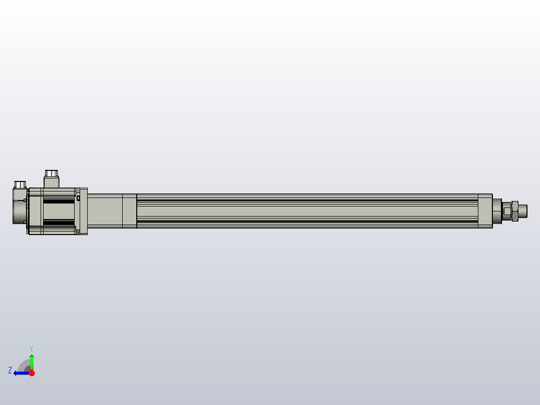 伺服电缸SOE80-L10-C-S800-D-A-P1K-D3右视图
