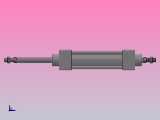 SUD双轴复动型气缸SUD32×75---CS1U左视缩略图