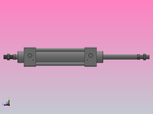 SUD双轴复动型气缸SUD32×75---CS1U右视缩略图