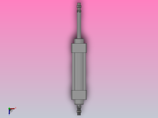 SUD双轴复动型气缸SUD32×75---CS1U俯视缩略图
