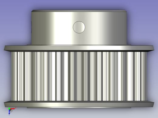 主动同步轮EBJ33_S5M150_30_B_H_d10俯视缩略图
