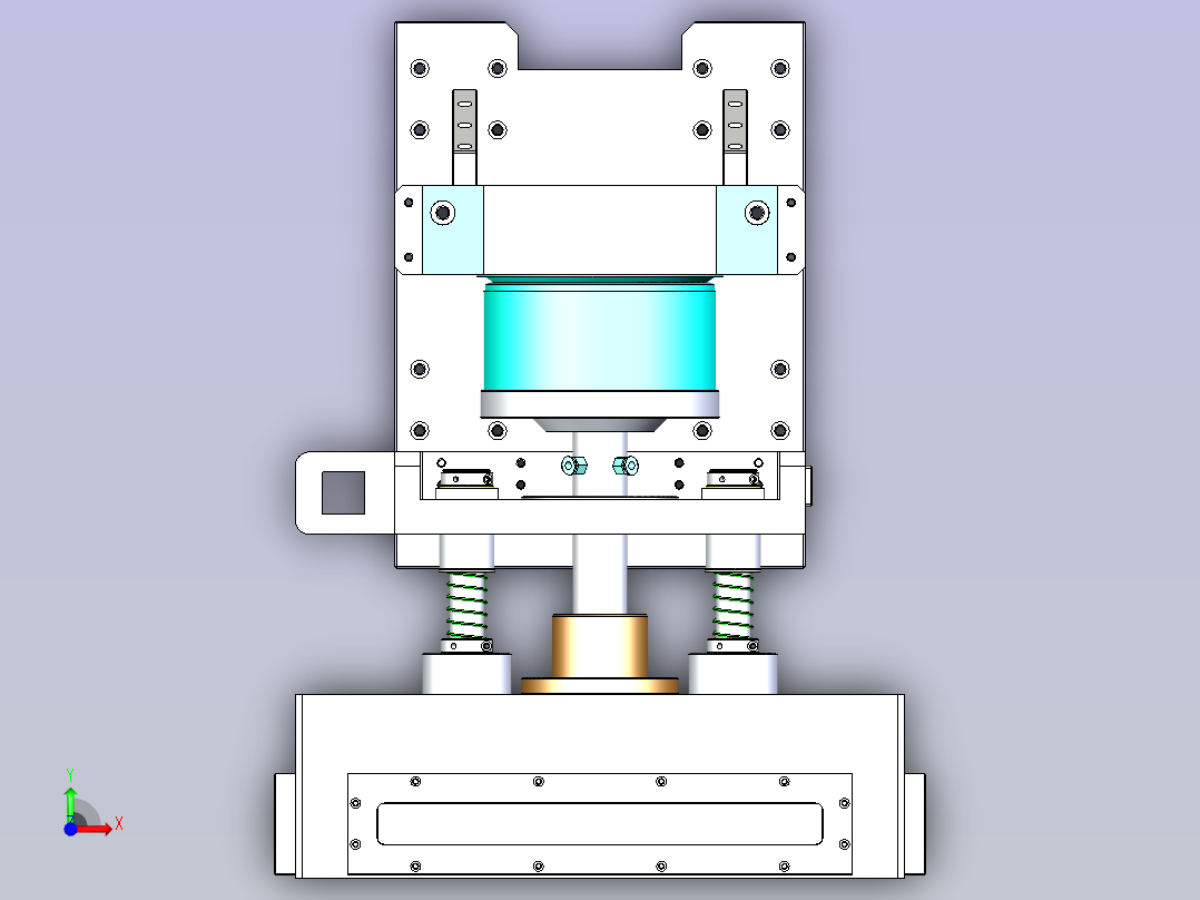 自动对位高精度真空贴合机前视图