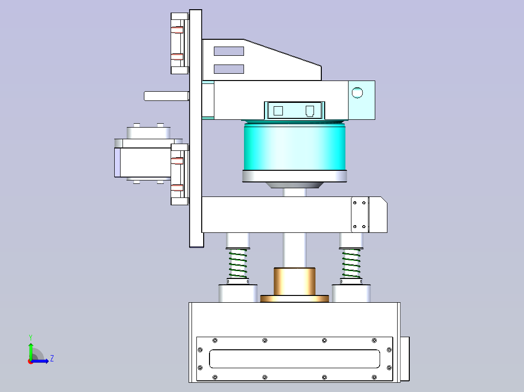 自动对位高精度真空贴合机左视图