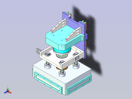 自动对位高精度真空贴合机正等轴测缩略图